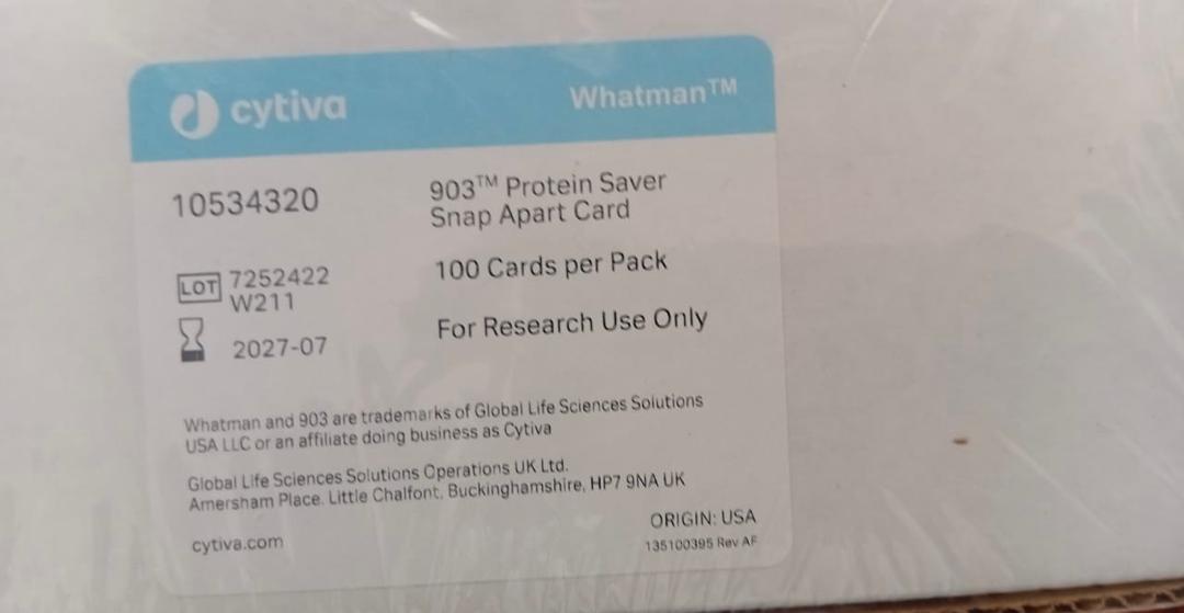 Whatman 903 Protein Saver Snap Apart Card